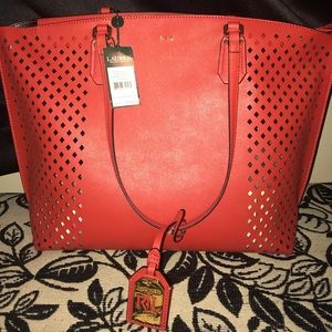 Red Lauren Ralph Lauren purse